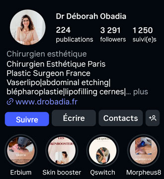 Page Instagram du Dr Obadia